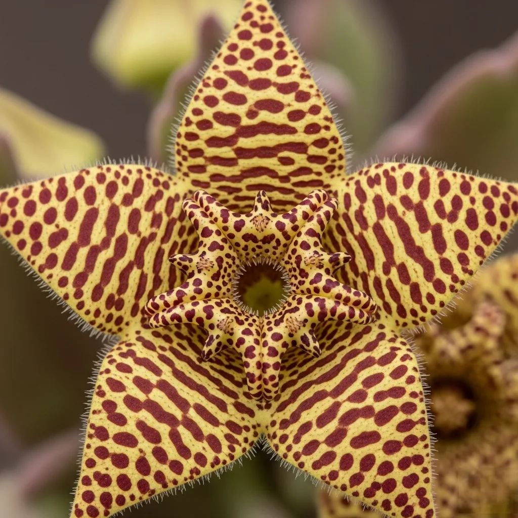 Jūros Žvaigždė Gėlė (Orbea Variegata): Egzotiška Gražuolė su Paslaptimi Jūsų Namuose Jūros Žvaigždė Gėlė (Orbea Variegata): Egzotiška Gražuolė su Paslaptimi Jūsų Namuose