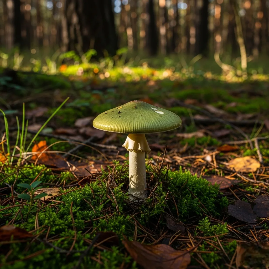 Žalsvoji musmirė, liaudyje vadinama „kartuole“: tyli mirtis Lietuvos miškuose