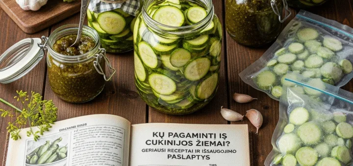 Ką Pagaminti iš Cukinijos Žiemai? Geriausi Receptai ir Išsaugojimo Paslaptys