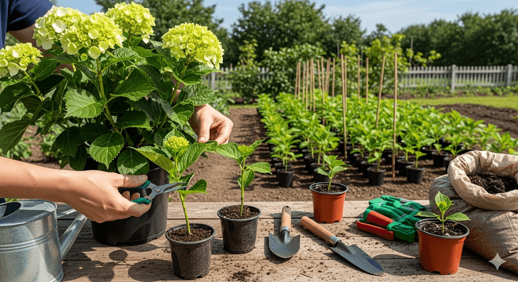 Hortenzijų Dauginimas: Išsamus Gidas, Kaip Iš Vieno Krūmo Sukurti Visą Sodą Hortenzijų Dauginimas: Išsamus Gidas, Kaip Iš Vieno Krūmo Sukurti Visą Sodą