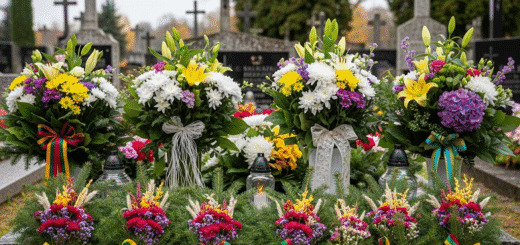 Kapų Puokštės: Kaip Išreikšti Pagarbą ir Atmintį Gėlėmis – Tradicijos ir Šiuolaikinės Idėjos
