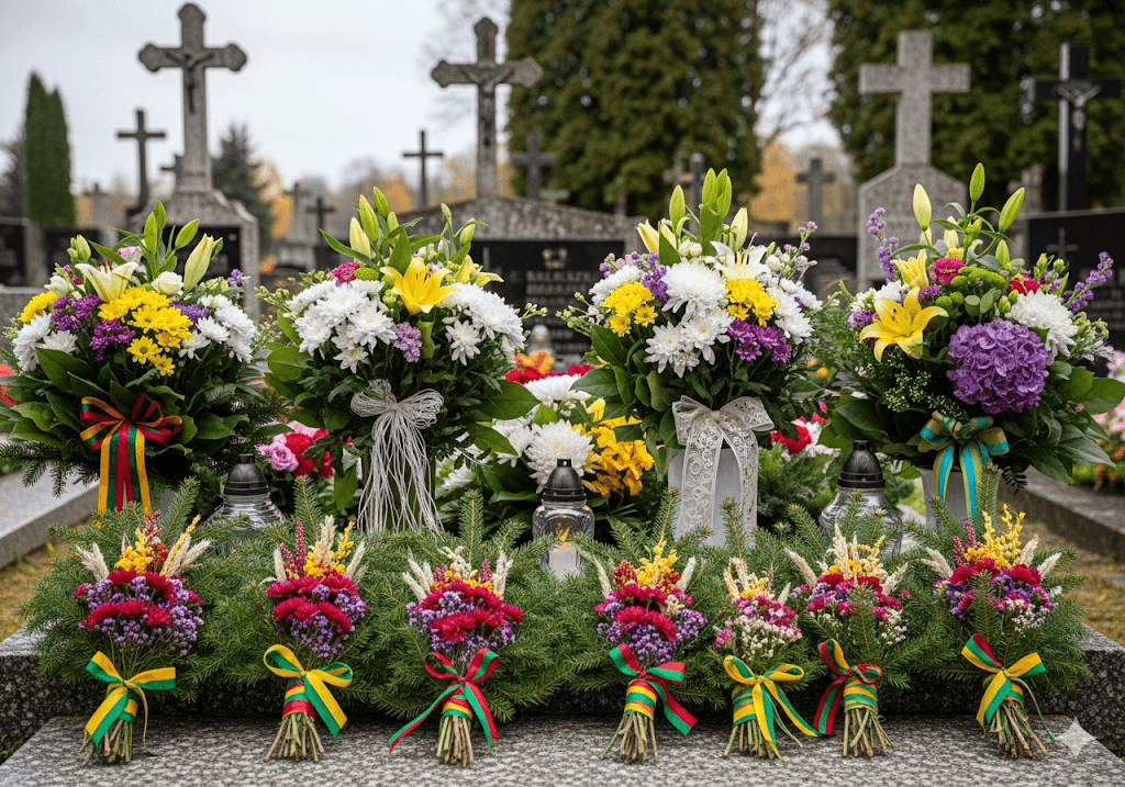 Kapų Puokštės: Kaip Išreikšti Pagarbą ir Atmintį Gėlėmis – Tradicijos ir Šiuolaikinės Idėjos