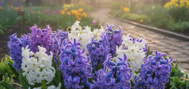Rytinis hiacintas: spalvų ir aromatų simfonija, prikelianti sodą naujam gyvenimui