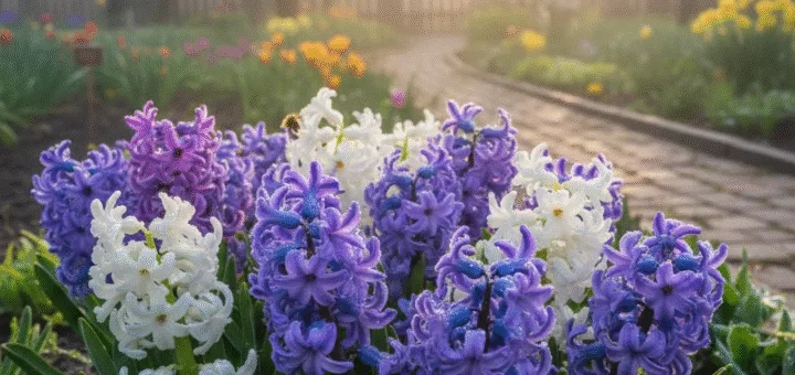 Rytinis hiacintas: spalvų ir aromatų simfonija, prikelianti sodą naujam gyvenimui