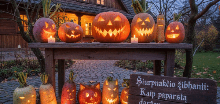 Šiurpnakčio žibintai: Kaip paprastą daržovę paversti rudens kiemo legenda