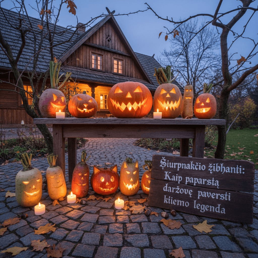 Šiurpnakčio žibintai: Kaip paprastą daržovę paversti rudens kiemo legenda