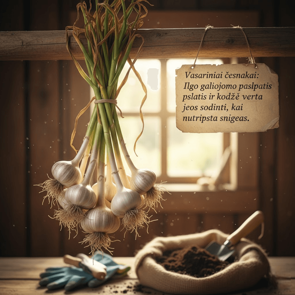 Vasariniai česnakai: Ilgo galiojimo paslaptis ir kodėl verta juos sodinti, kai nutirpsta sniegas