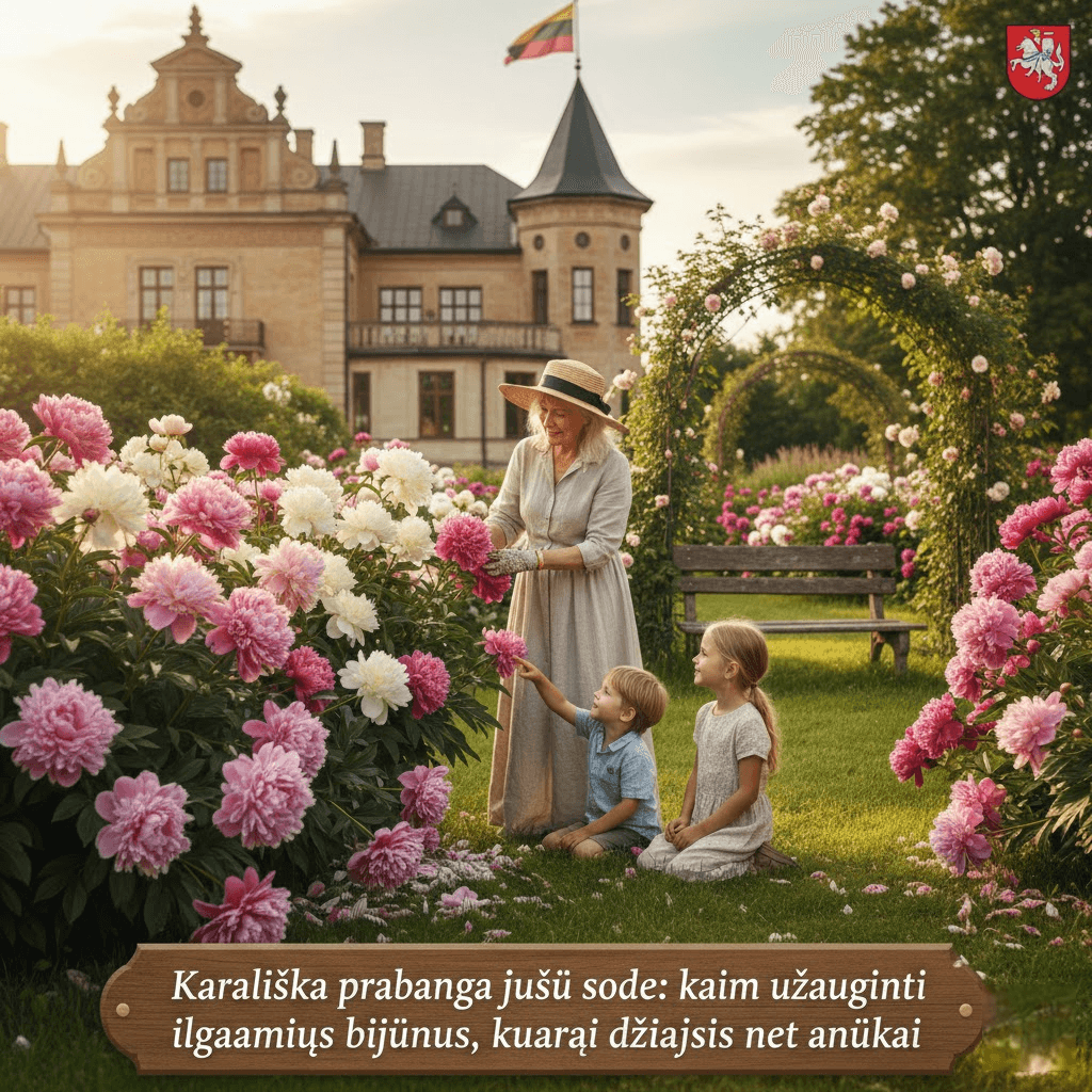 Karališka prabanga jūsų sode: kaip užauginti ilgaamžius bijūnus, kuriais džiaugsis net anūkai