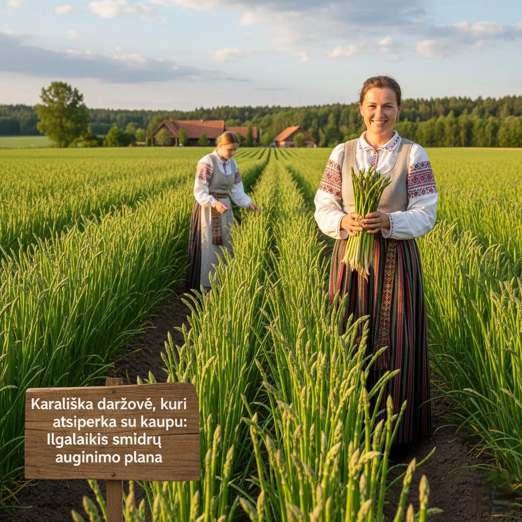Karališka daržovė, kuri atsiperka su kaupu: Ilgalaikis smidrų auginimo planas