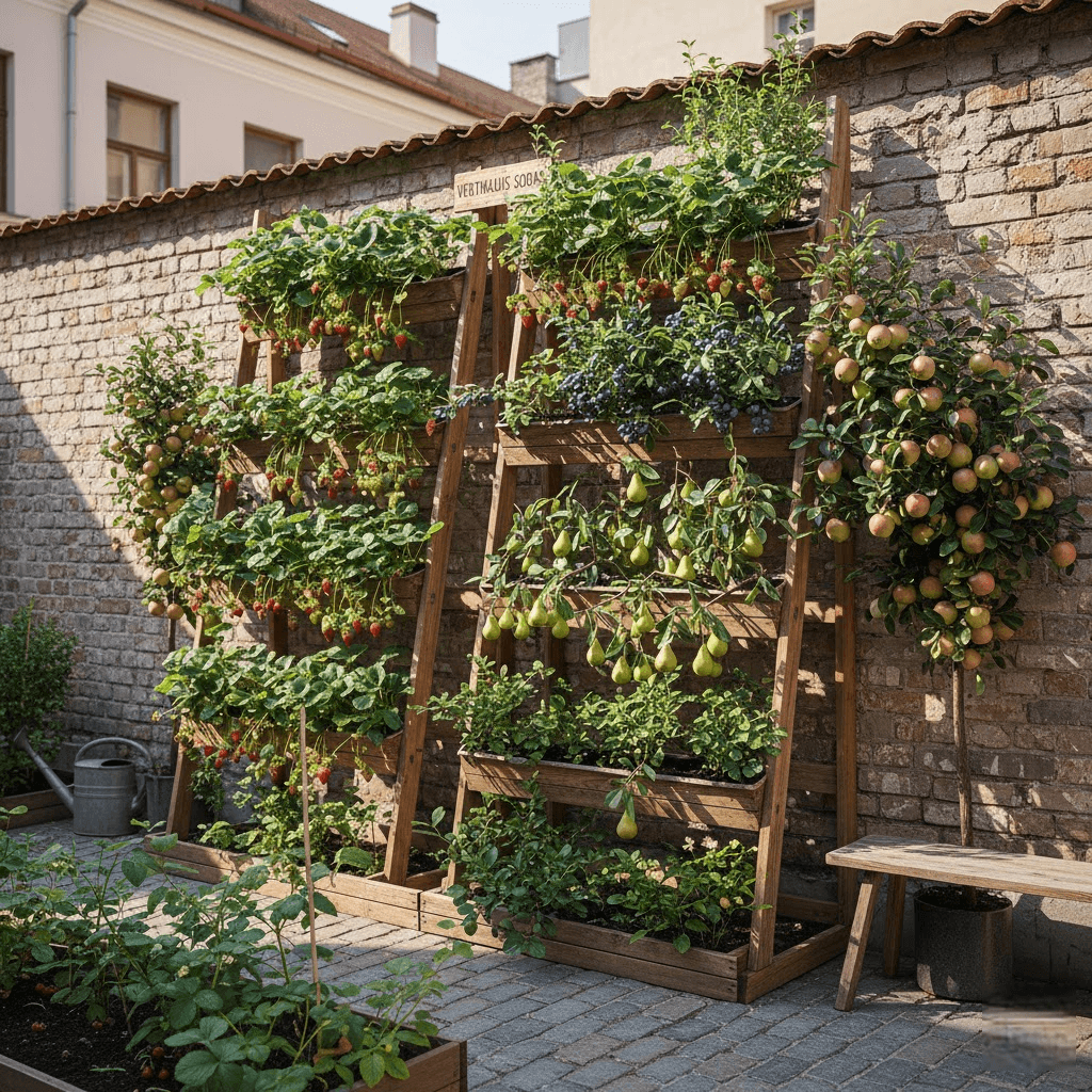 Vertikalus Sodas: Kaip Užauginti Gausų Vaisių Derlių Net ir Mažiausiame Sklype Vertikalus Sodas: Kaip Užauginti Gausų Vaisių Derlių Net ir Mažiausiame Sklype