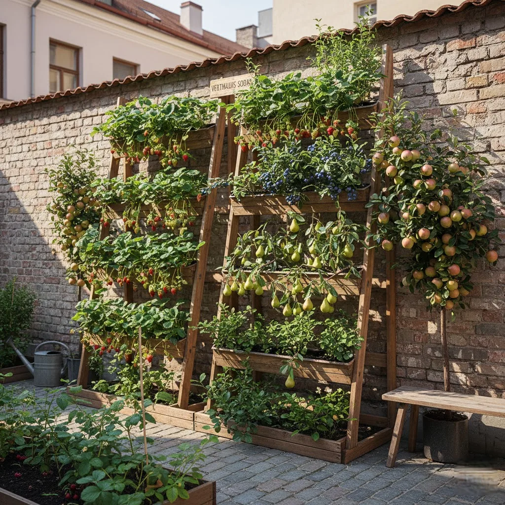 Vertikalus Sodas: Kaip Užauginti Gausų Vaisių Derlių Net ir Mažiausiame Sklype Vertikalus Sodas: Kaip Užauginti Gausų Vaisių Derlių Net ir Mažiausiame Sklype