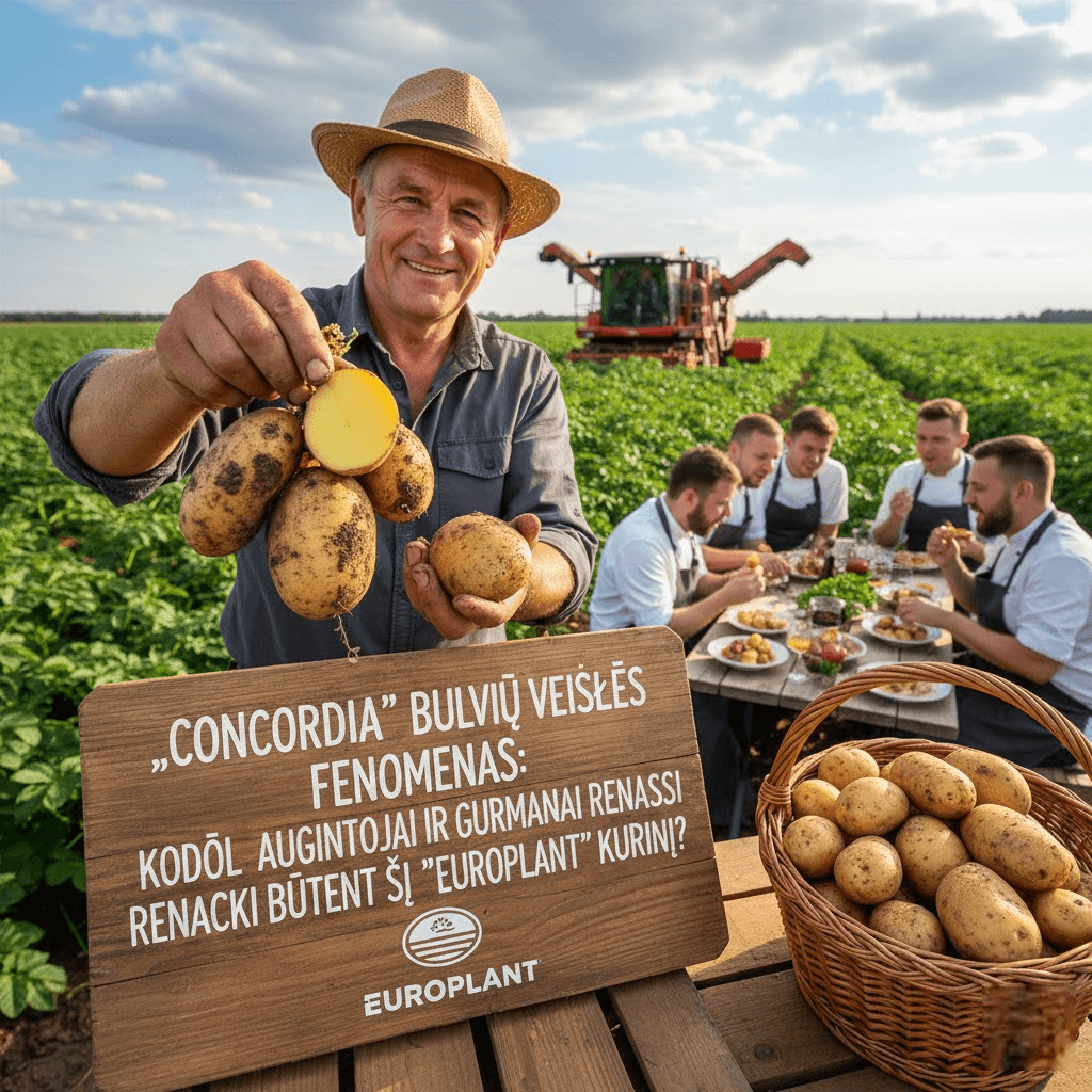 „Concordia“ bulvių veislės fenomenas: kodėl augintojai ir gurmanai renkasi būtent šį „Europlant“ kūrinį?