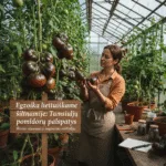 Egzotika lietuviškame šiltnamyje: Tamsiųjų pomidorų paslaptys, skonio niuansai ir auginimo subtilybės