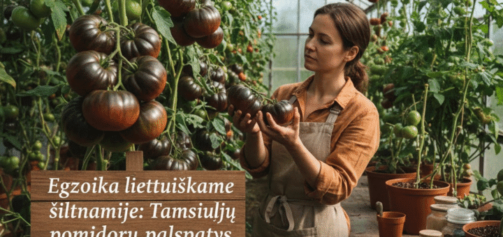 Egzotika lietuviškame šiltnamyje: Tamsiųjų pomidorų paslaptys, skonio niuansai ir auginimo subtilybės