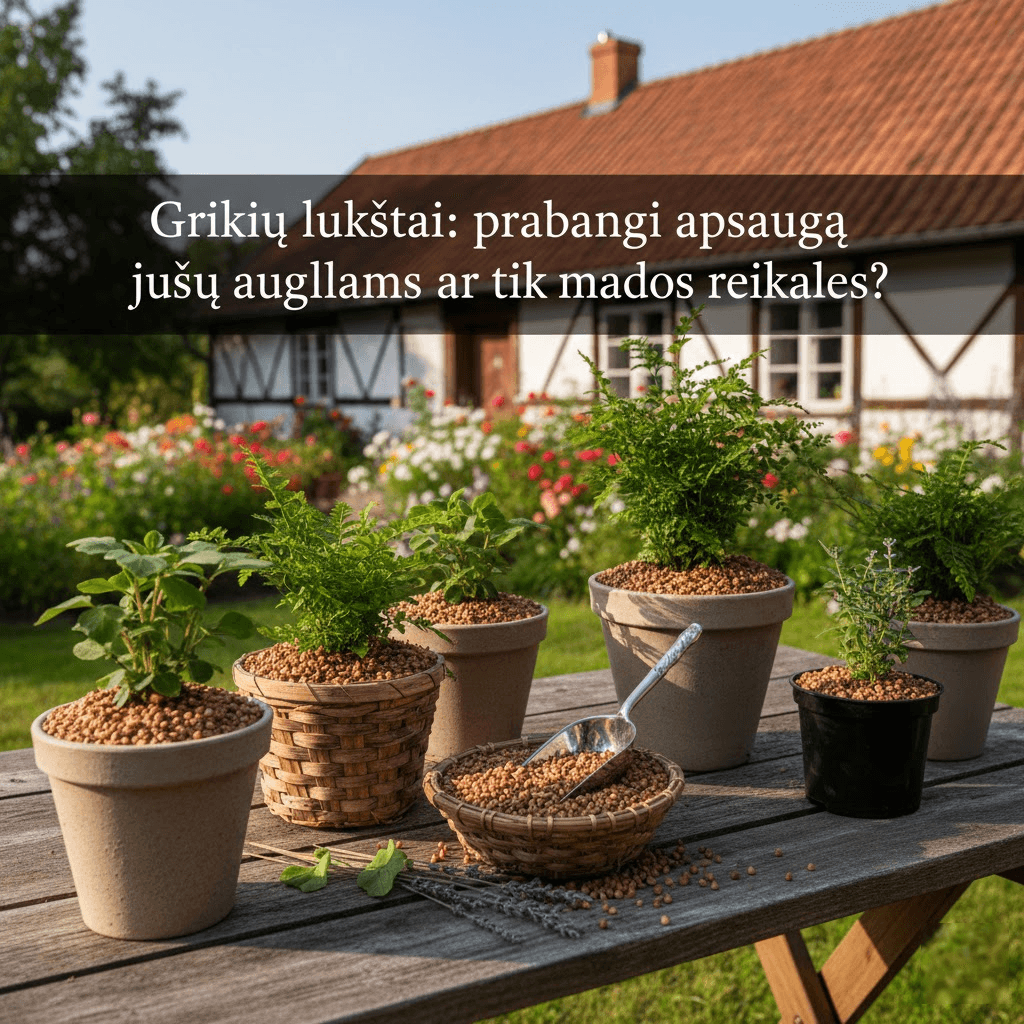 Grikių lukštai: prabangi apsauga jūsų augalams ar tik mados reikalas?