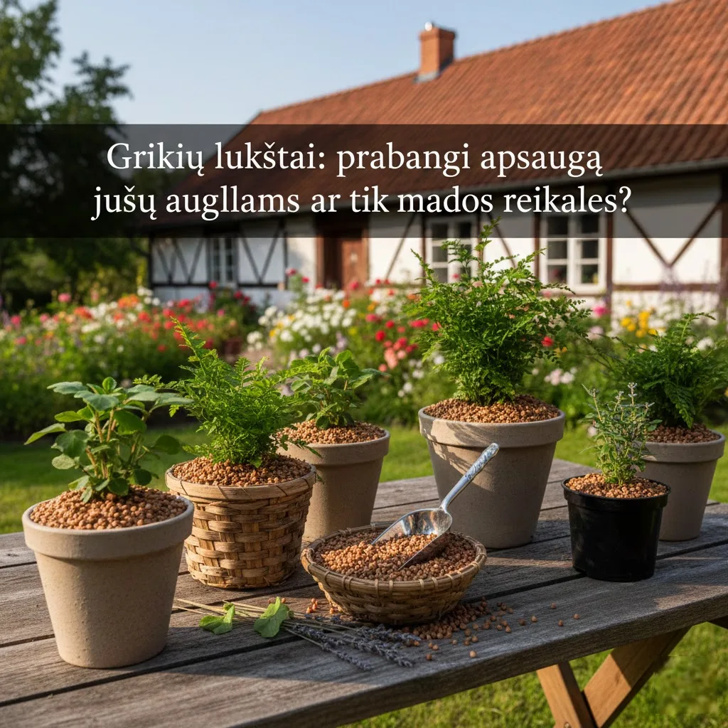 Grikių lukštai: prabangi apsauga jūsų augalams ar tik mados reikalas? Grikių lukštai: prabangi apsauga jūsų augalams ar tik mados reikalas?