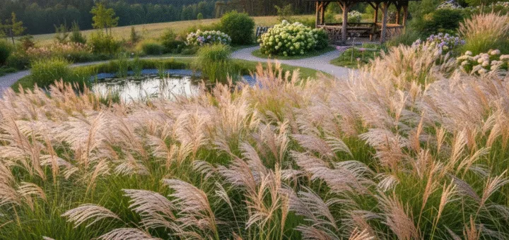 Vėjo šokis sode: kaip dekoratyvinės smilgos keičia kraštovaizdžio dinamiką ir estetiką