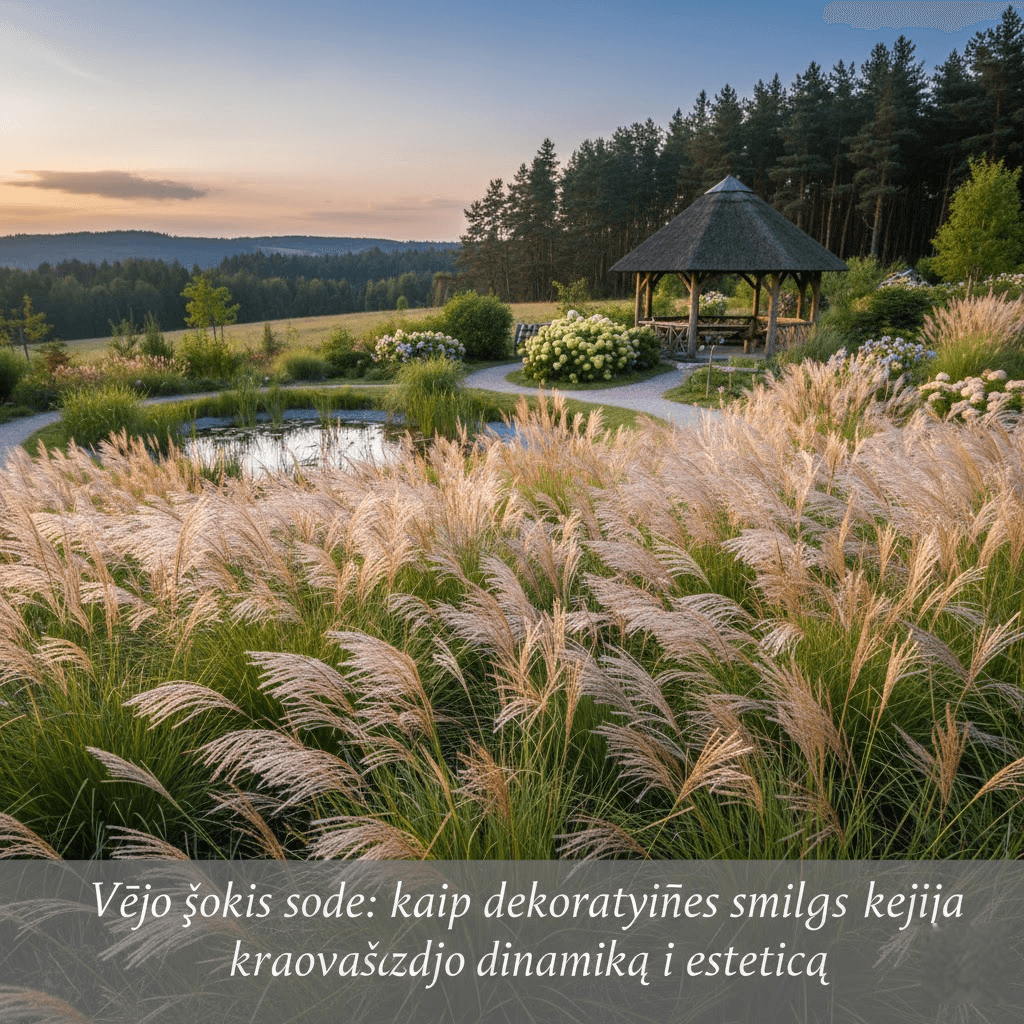 Vėjo šokis sode: kaip dekoratyvinės smilgos keičia kraštovaizdžio dinamiką ir estetiką