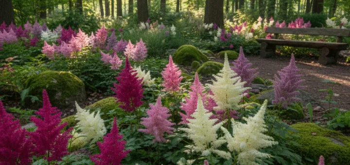 Šešėlių Karalystės Spalvos: Kaip Astilbės Pakeičia Jūsų Sodo Veidą ir Nuotaiką