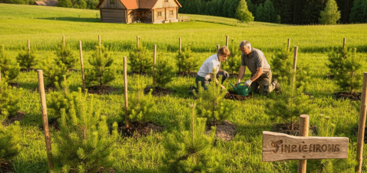 Žaliasis kiemo karkasas: Kaip pasirinkti, sodinti ir puoselėti pušis ilgalaikiam rezultatui