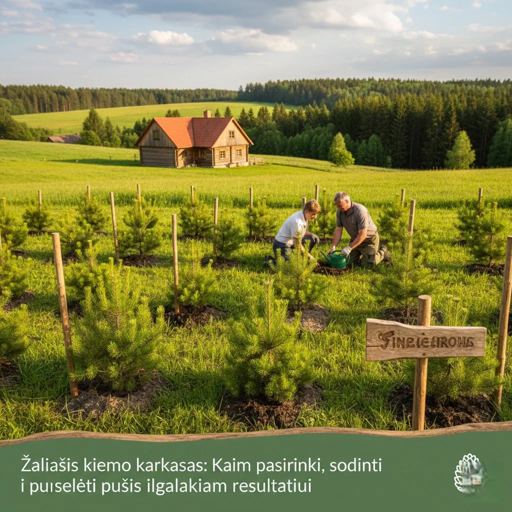 Žaliasis kiemo karkasas: Kaip pasirinkti, sodinti ir puoselėti pušis ilgalaikiam rezultatui