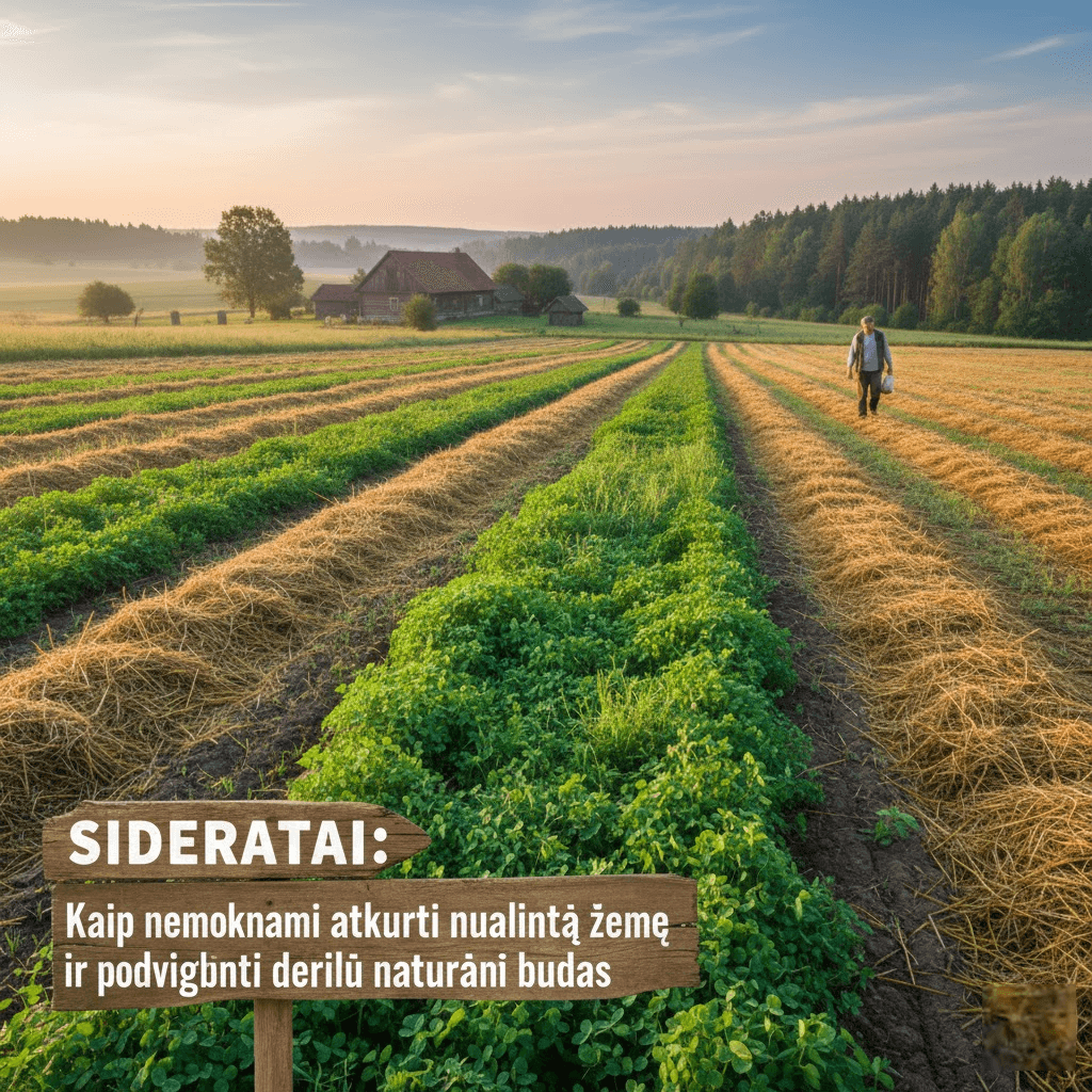 Sideratai: Kaip nemokamai atkurti nualintą žemę ir padvigubinti derlių natūraliais būdais