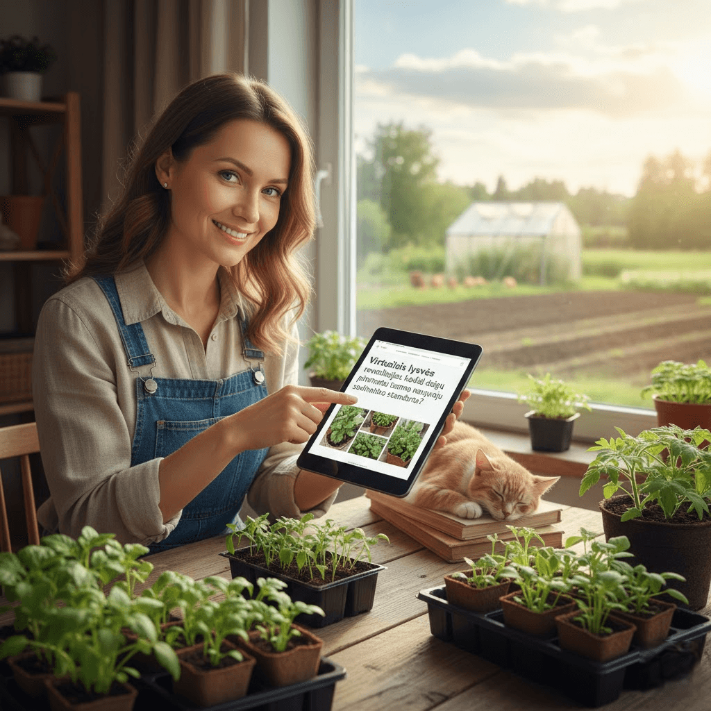 Virtualios lysvės revoliucija: kodėl daigų pirkimas internetu tampa naujuoju sodininko standartu?