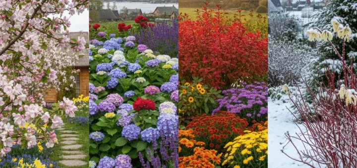 Metų laikų paletė: Žydinčių krūmų pasirinkimo ir derinimo menas jūsų sklype