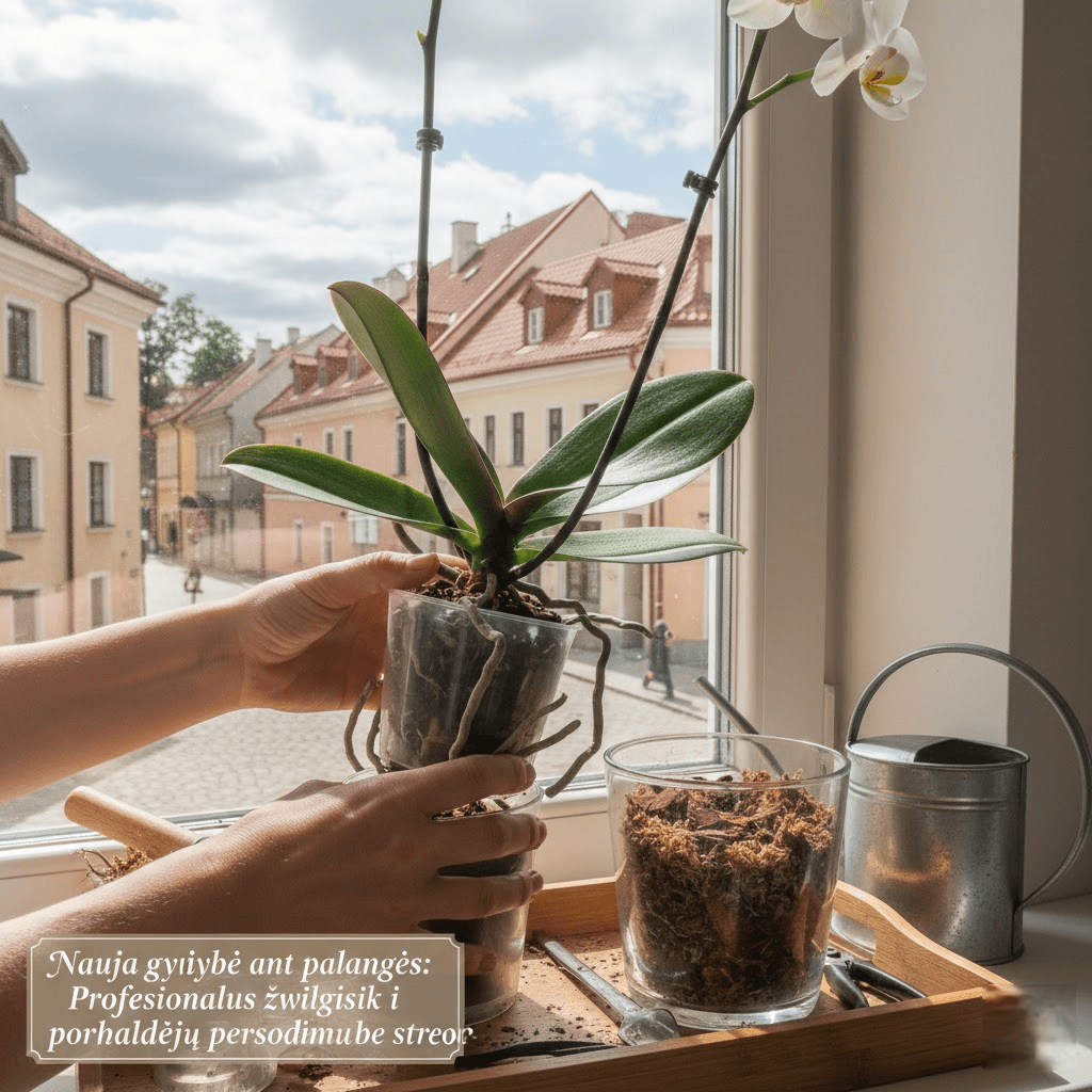 Nauja gyvybė ant palangės: Profesionalus žvilgsnis į orchidėjų persodinimą be streso
