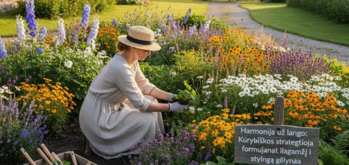 Harmonija už lango: Kūrybiškos strategijos formuojant ilgaamžį ir stilingą gėlyną