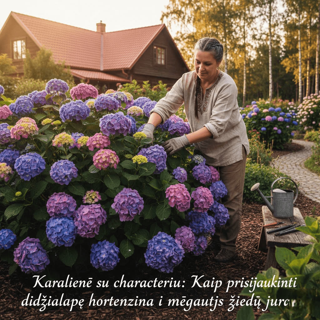 Karalienė su charakteriu: Kaip prisijaukinti didžialapę hortenziją ir mėgautis žiedų jūra