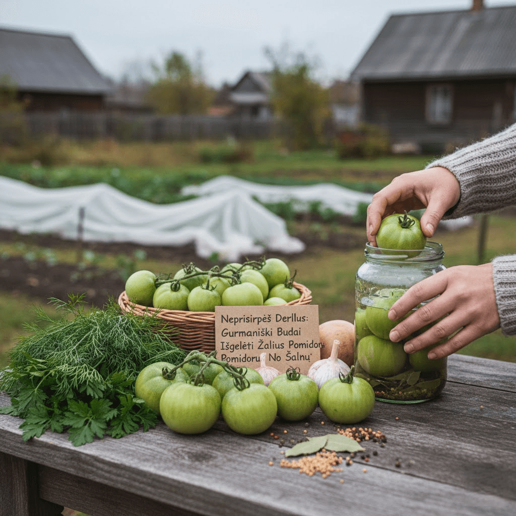 Neprisirpęs Derlius: Gurmaniški Būdai Išgelbėti Žalius Pomidorus Nuo Šalnų