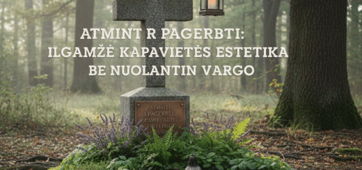 Atminti ir Pagerbti: Ilgaamžė Kapavietės Estetika Be Nuolatinio Vargo