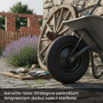 Karučio ratas: Strateginis pasirinkimas lengvesniam darbui sode ir statybose