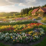 Spalvų architektūra sode: Svogūninių gėlių pasirinkimo, sodinimo ir priežiūros strategijos