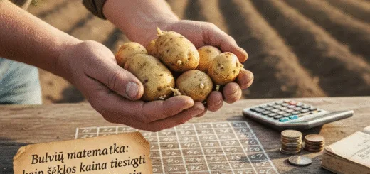 Bulvių matematika: kaip sėklos kaina tiesiogiai programuoja jūsų rudens derlių