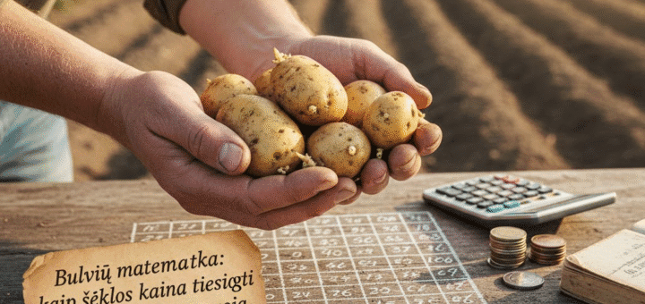 Bulvių matematika: kaip sėklos kaina tiesiogiai programuoja jūsų rudens derlių