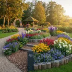 Spalvų architektūra sode: Gėlyno planavimo principai ir tvarios estetikos kūrimas