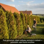Tujų gyvatvorė: slapti sodinimo metodai ir rudavimo priežastys, apie kurias nutylima