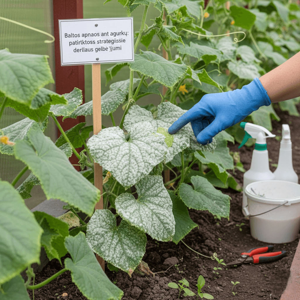 Baltos apnašos ant agurkų: patikrintos strategijos derliaus gelbėjimui