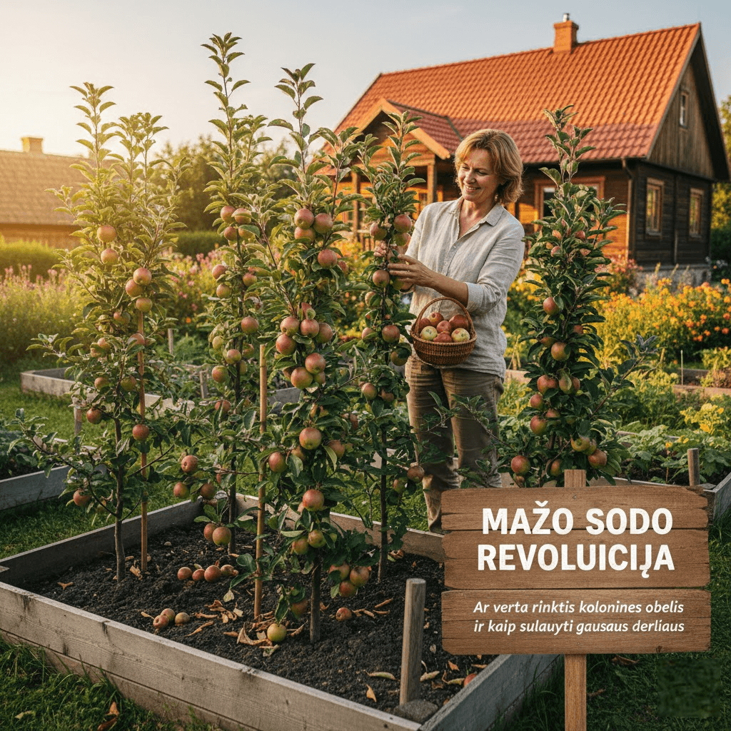 Mažo sodo revoliucija: Ar verta rinktis kolonines obelis ir kaip sulaukti gausaus derliaus