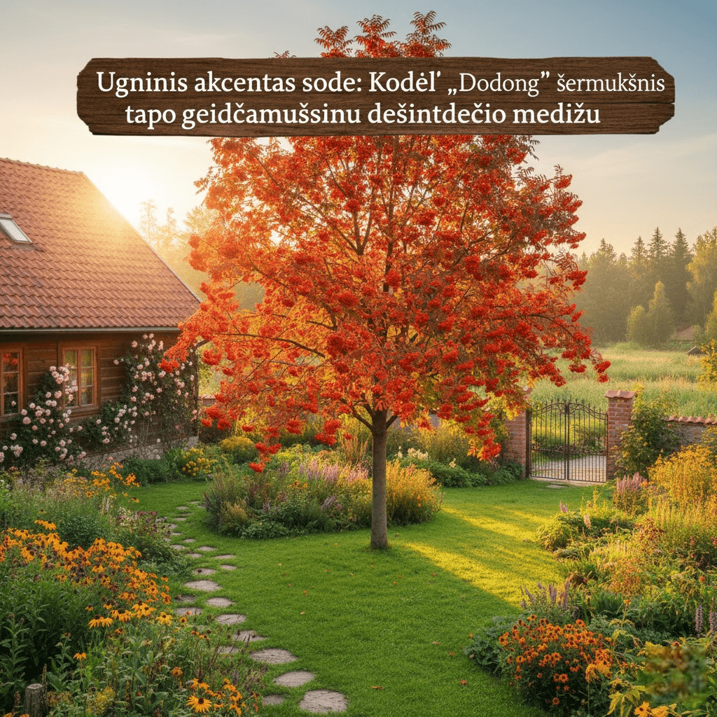 Ugninis akcentas sode: Kodėl „Dodong“ šermukšnis tapo geidžiamiausiu dešimtmečio medžiu