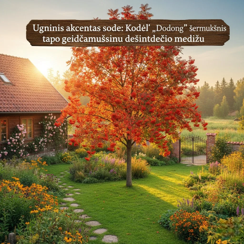 Ugninis akcentas sode: Kodėl „Dodong“ šermukšnis tapo geidžiamiausiu dešimtmečio medžiu