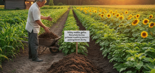 Vištų mėšlo galia: Natūralus būdas prikelti nualintą žemę ir padvigubinti derlių