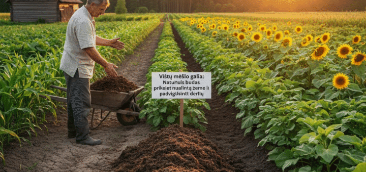 Vištų mėšlo galia: Natūralus būdas prikelti nualintą žemę ir padvigubinti derlių