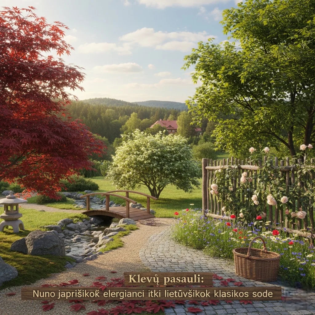 Klevų pasaulis: Nuo japoniškos elegancijos iki lietuviškos klasikos sode