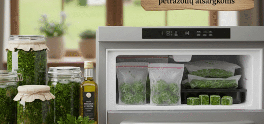 Žalias auksas stiklainiuose ir šaldiklyje: nestandartiniai sprendimai petražolių atsargoms