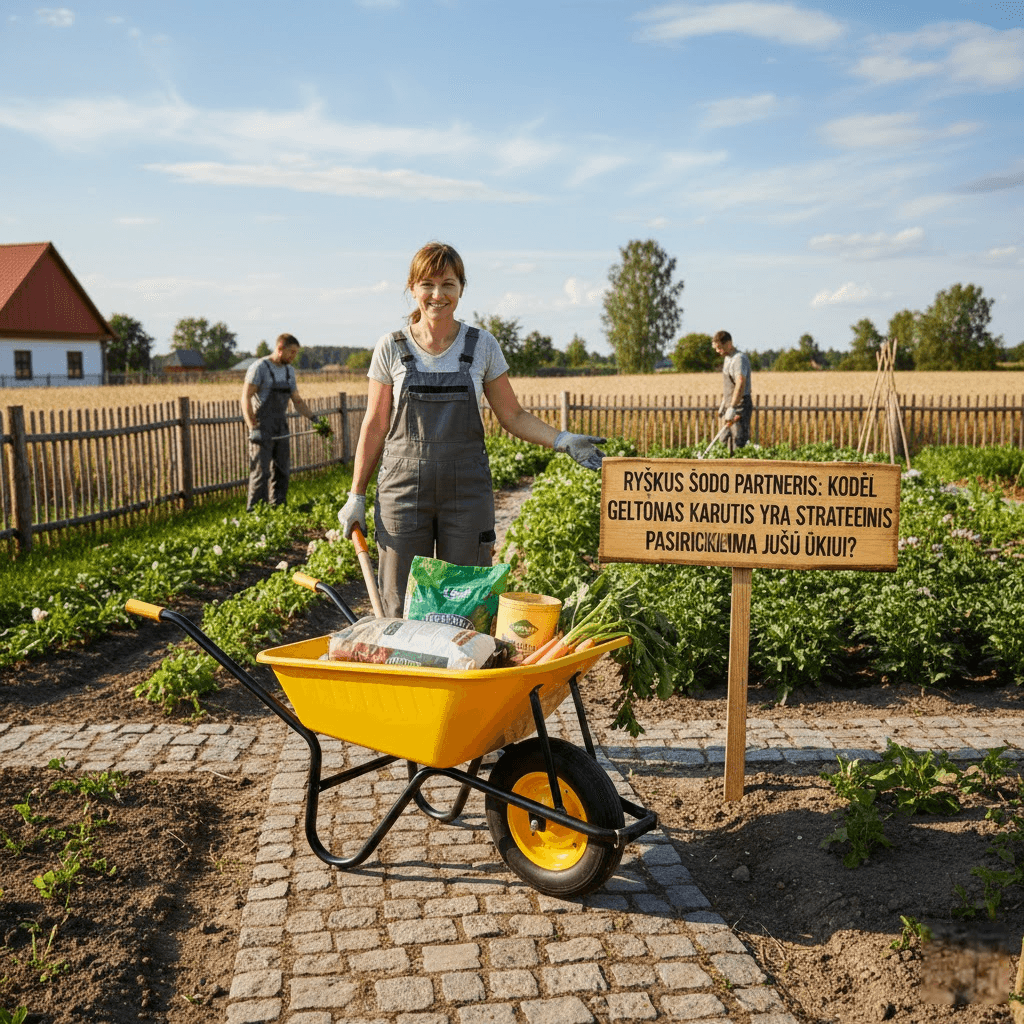Ryškus sodo partneris: Kodėl geltonas karutis yra strateginis pasirinkimas jūsų ūkiui?