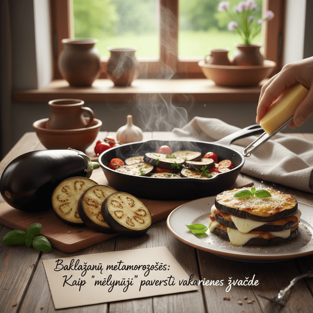 Baklažanų metamorfozės: Kaip "mėlynąjį" paversti vakarienes žvaigžde