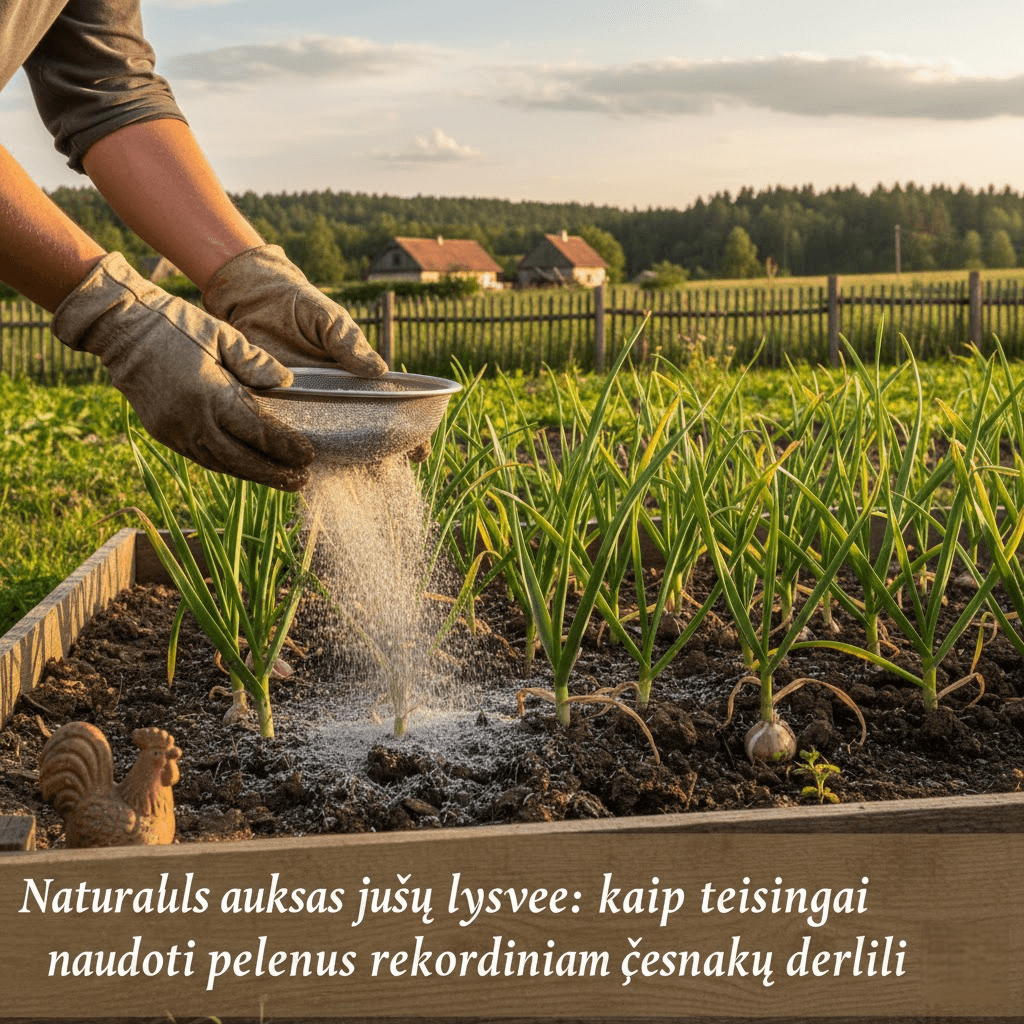 Natūralus auksas jūsų lysvėje: kaip teisingai naudoti pelenus rekordiniam česnakų derliui